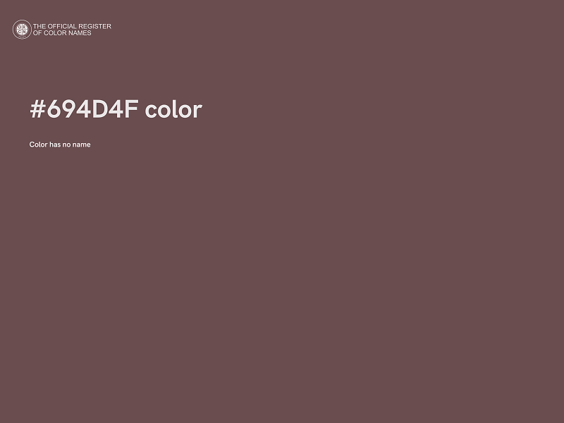 #694D4F color image