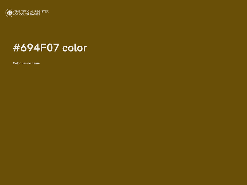 #694F07 color image