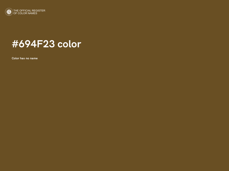 #694F23 color image