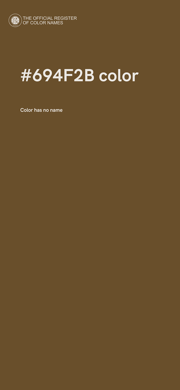 #694F2B color image