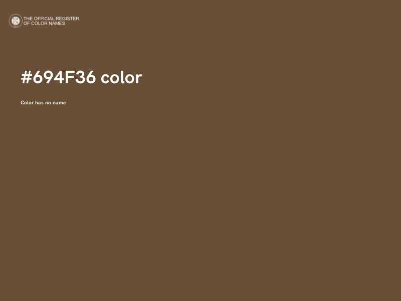 #694F36 color image
