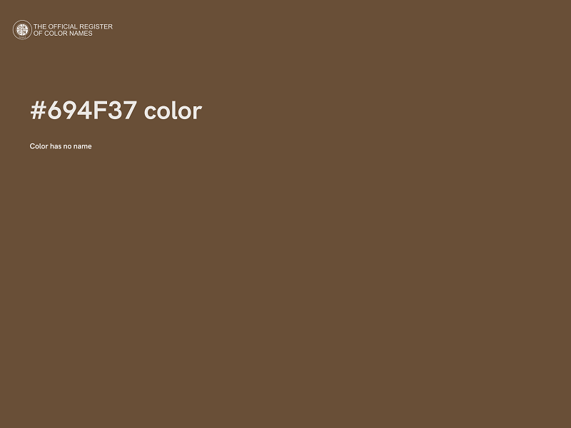 #694F37 color image