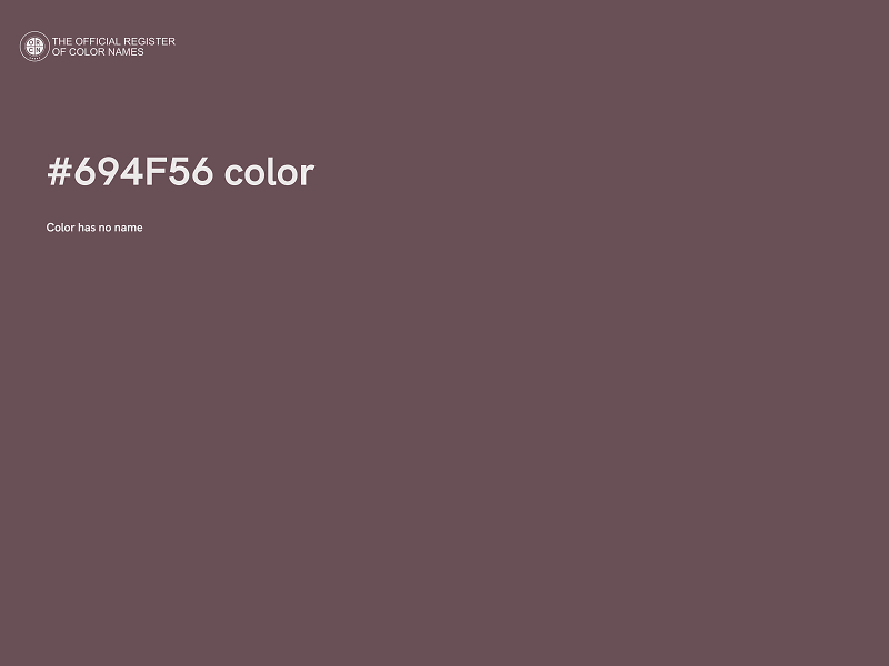 #694F56 color image