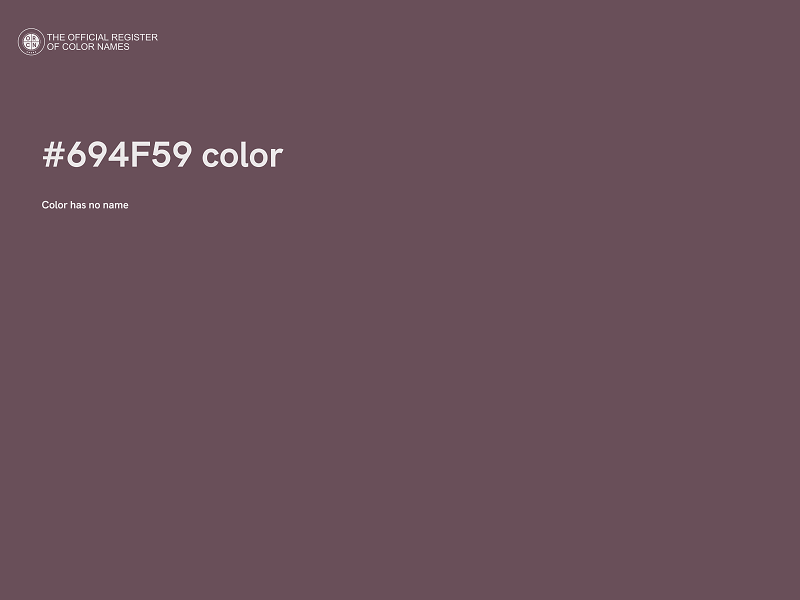#694F59 color image