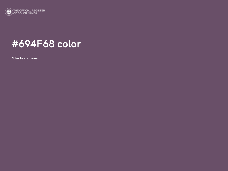 #694F68 color image
