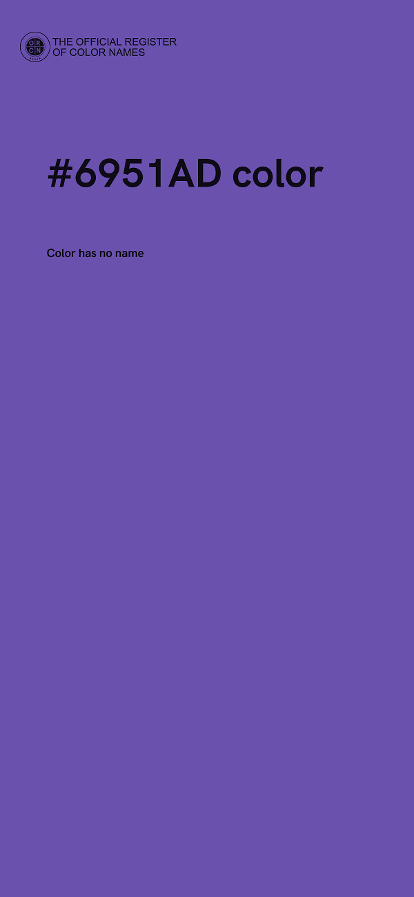 #6951AD color image