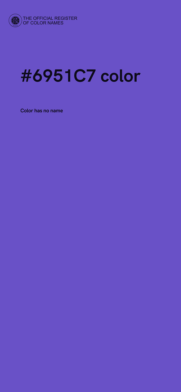 #6951C7 color image