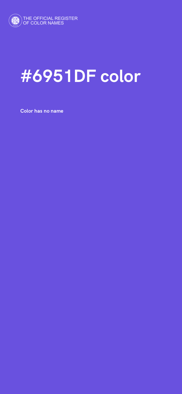 #6951DF color image