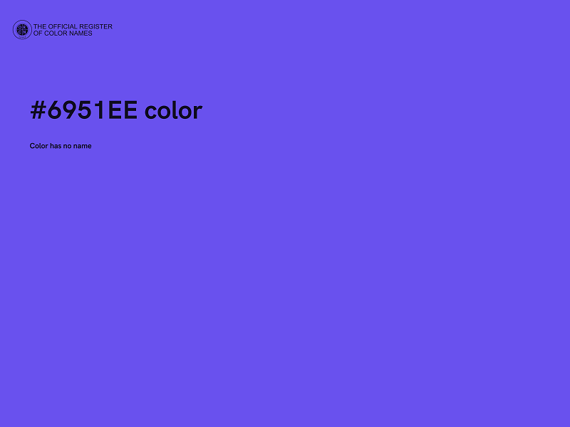 #6951EE color image