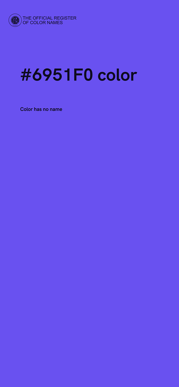 #6951F0 color image