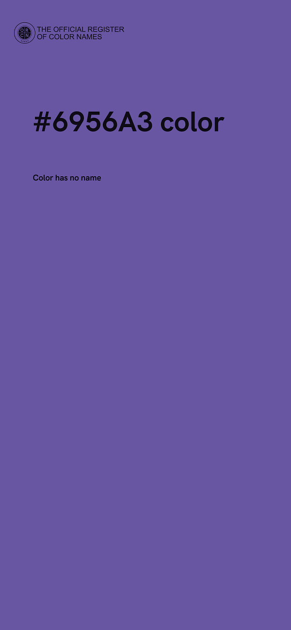 #6956A3 color image