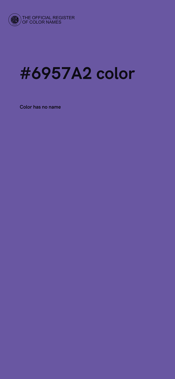 #6957A2 color image