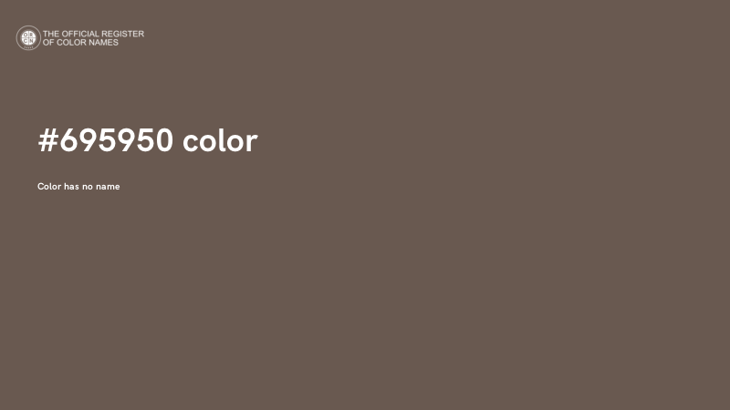 #695950 color image