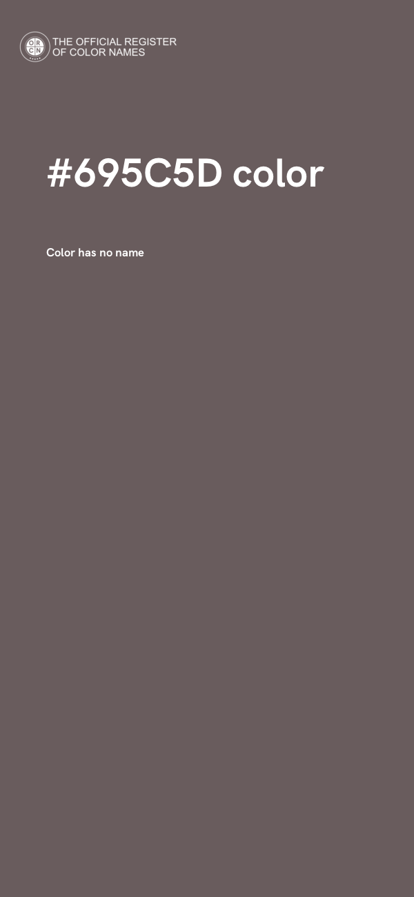 #695C5D color image