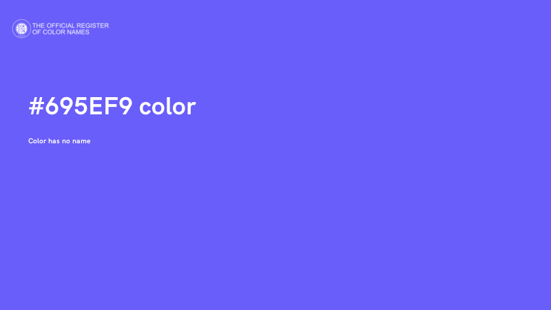#695EF9 color image