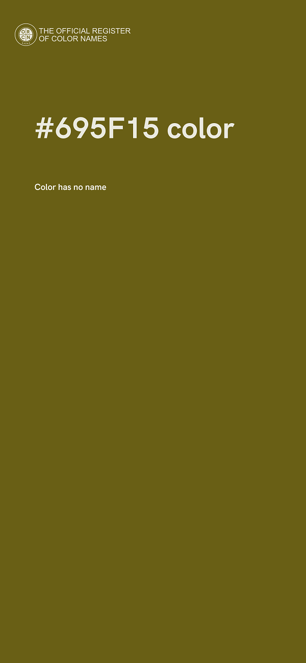 #695F15 color image