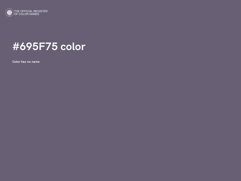 #695F75 color image