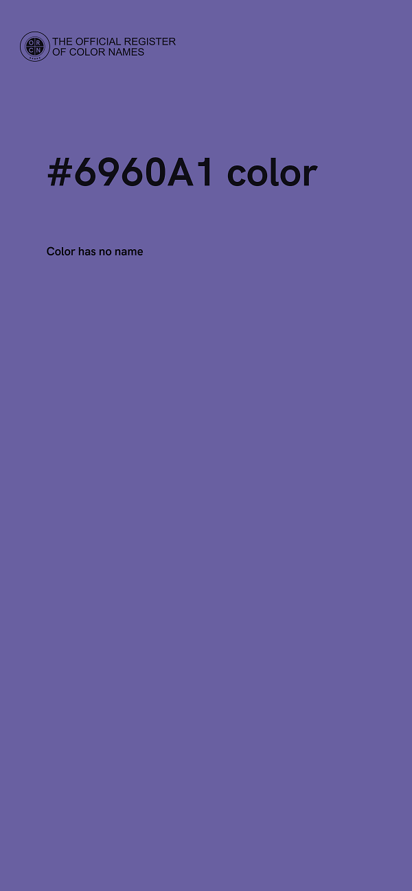 #6960A1 color image
