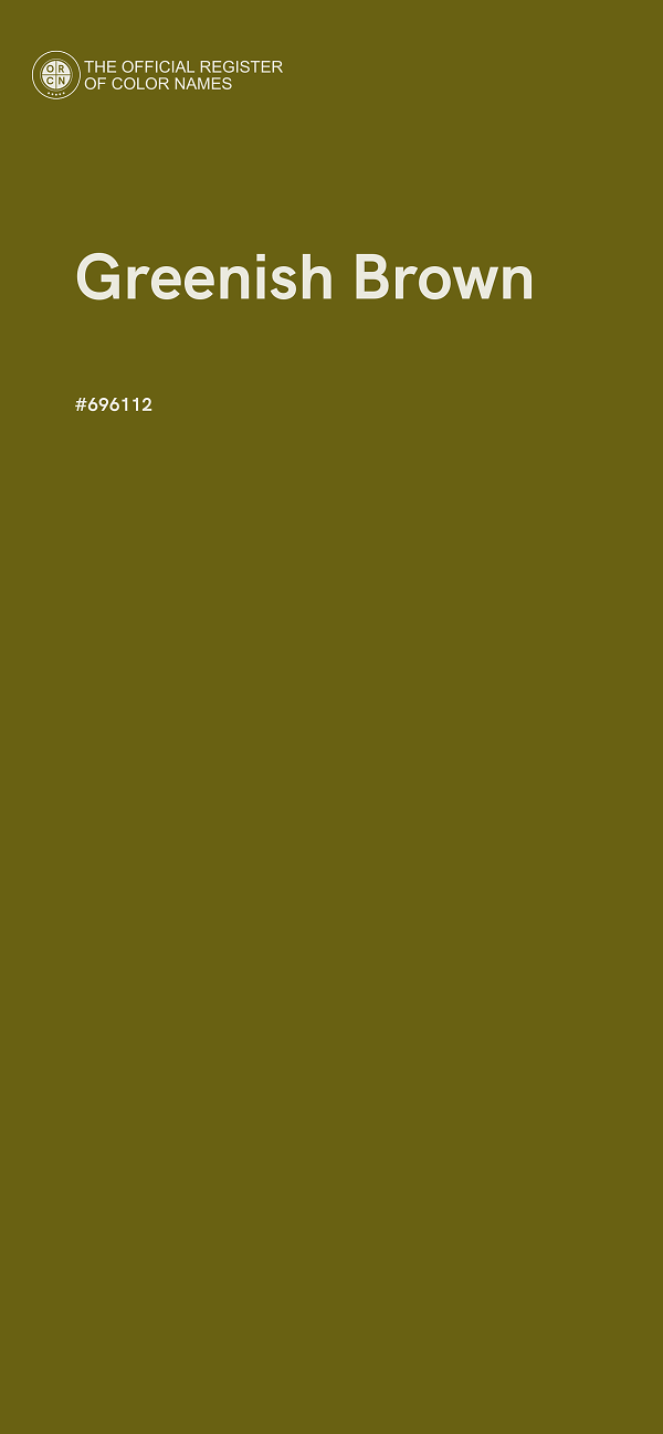 #696112 - Greenish Brown color image