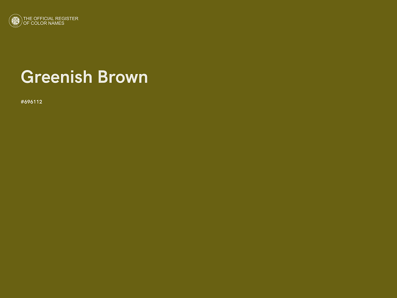 #696112 - Greenish Brown color image