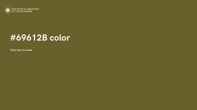 #69612B color image