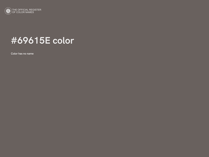 #69615E color image