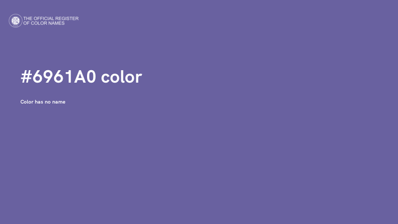 #6961A0 color image