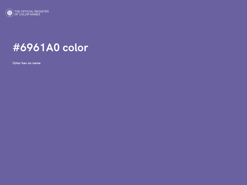 #6961A0 color image