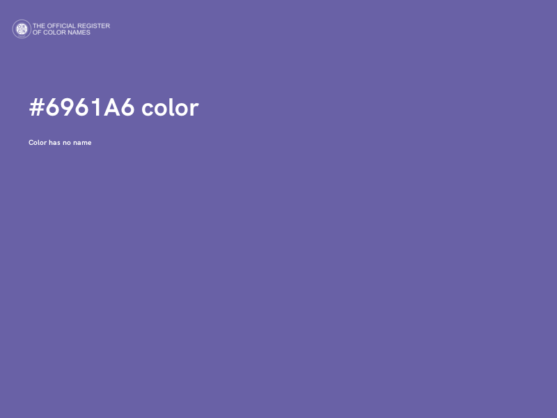 #6961A6 color image