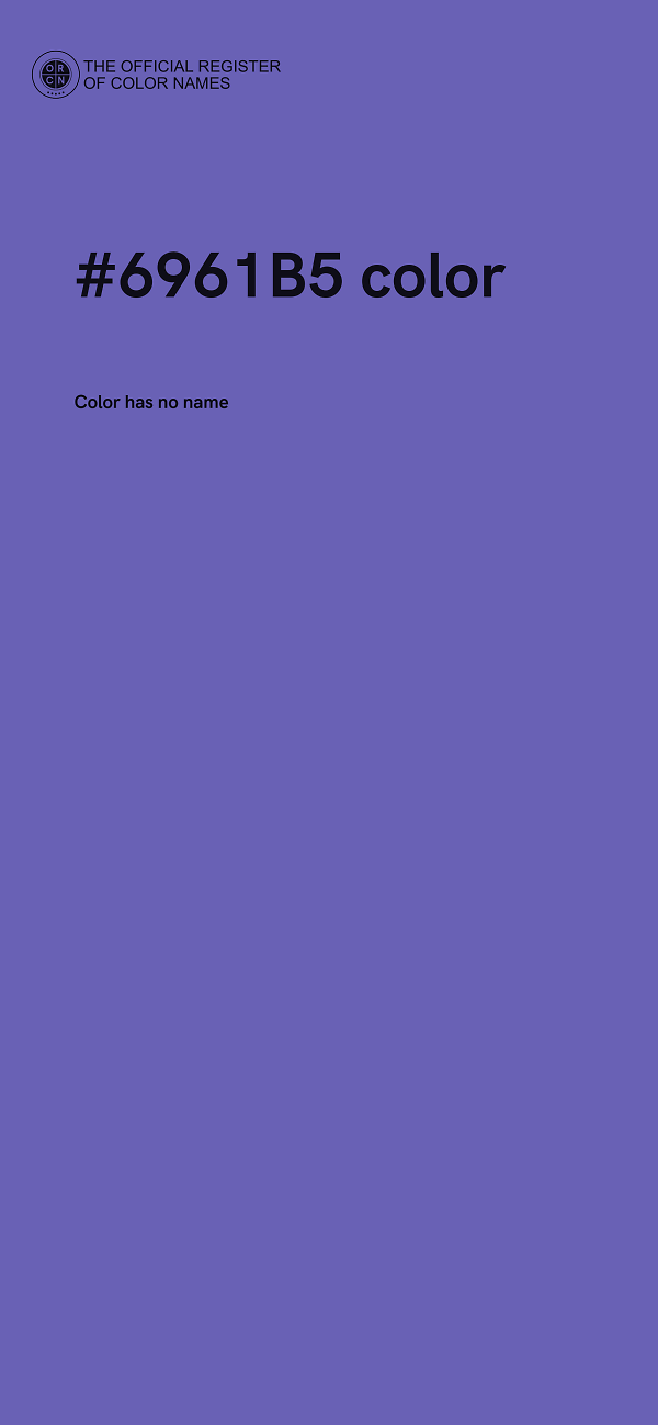 #6961B5 color image