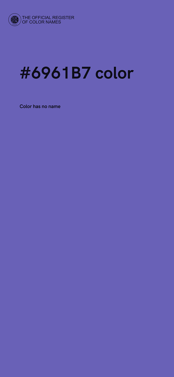 #6961B7 color image