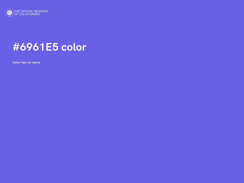 #6961E5 color image