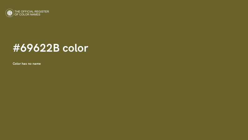 #69622B color image