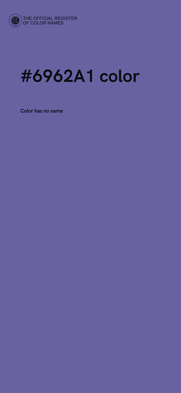 #6962A1 color image