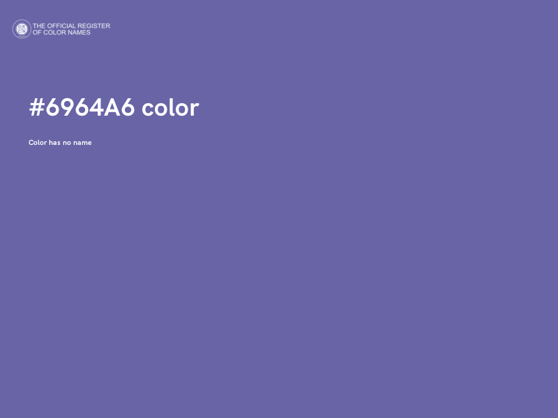 #6964A6 color image