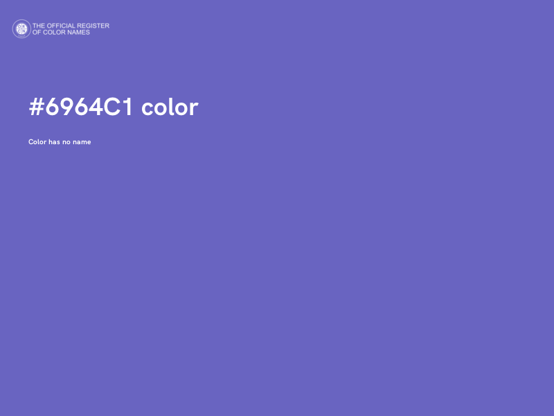 #6964C1 color image