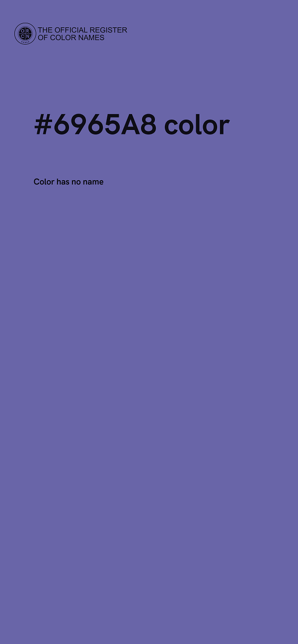 #6965A8 color image