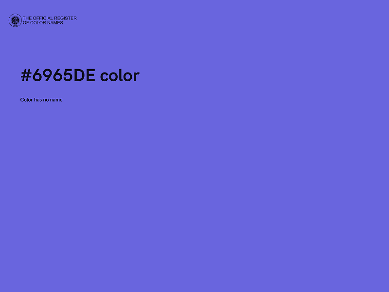 #6965DE color image