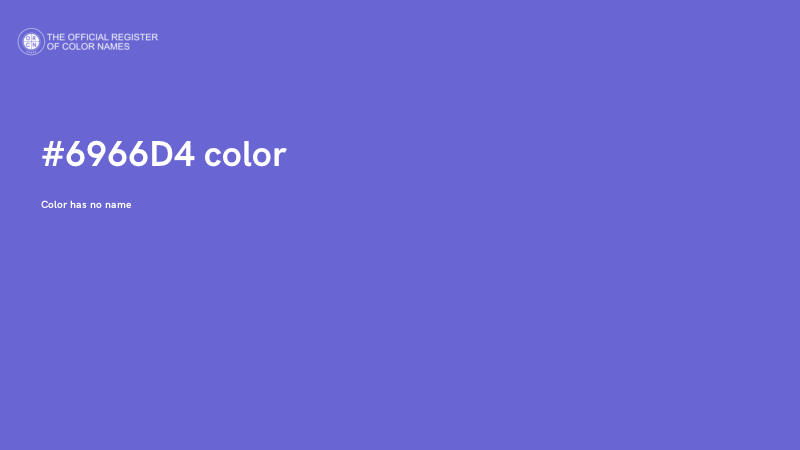 #6966D4 color image