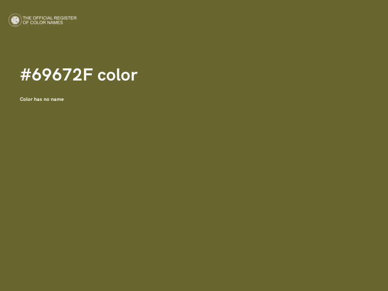 #69672F color image