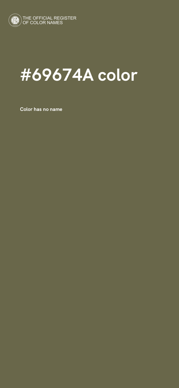 #69674A color image