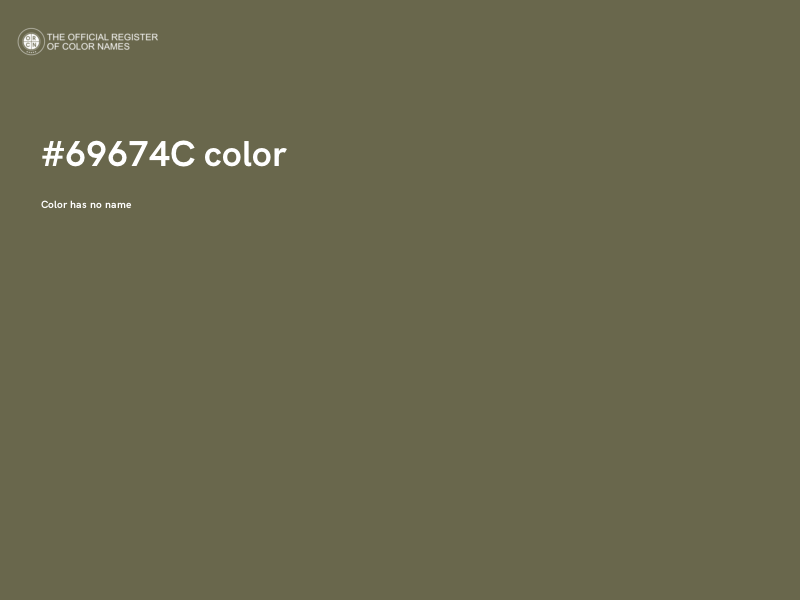 #69674C color image