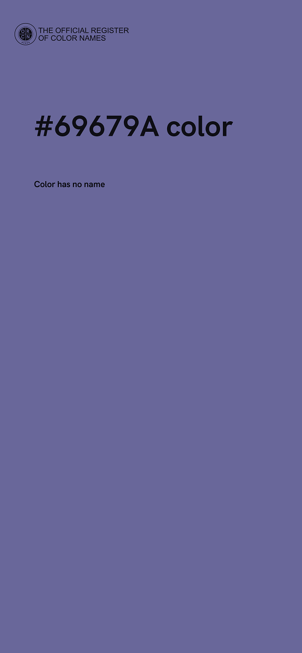 #69679A color image