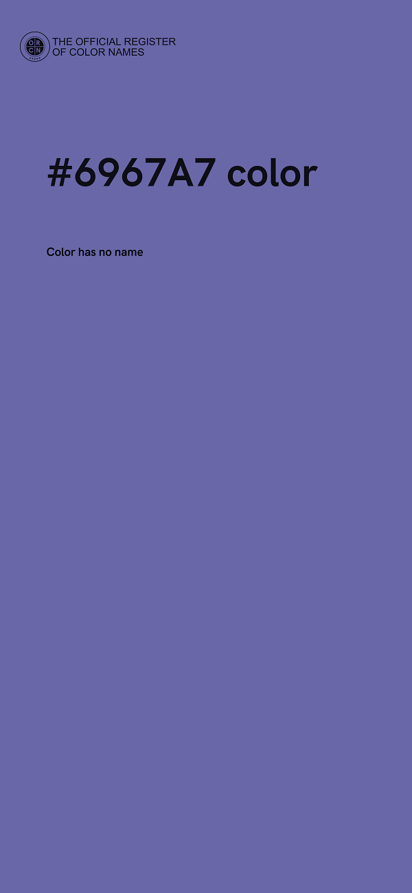 #6967A7 color image