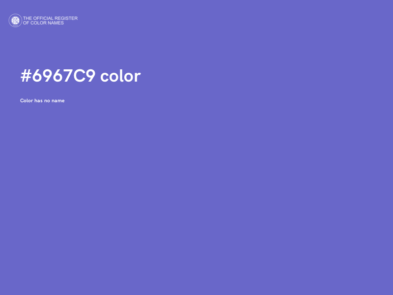 #6967C9 color image