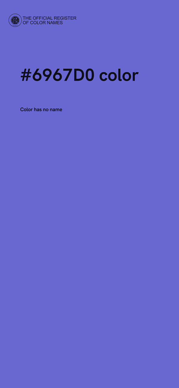 #6967D0 color image