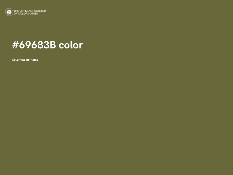 #69683B color image