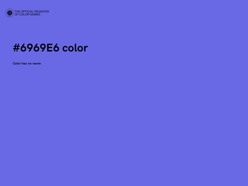 #6969E6 color image