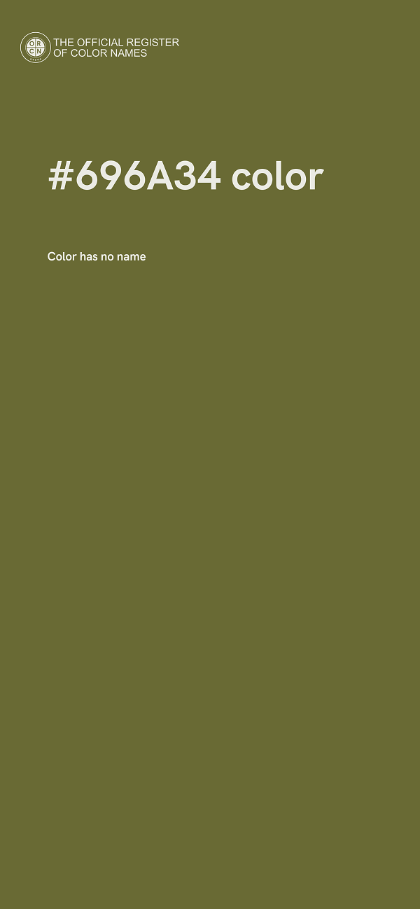 #696A34 color image