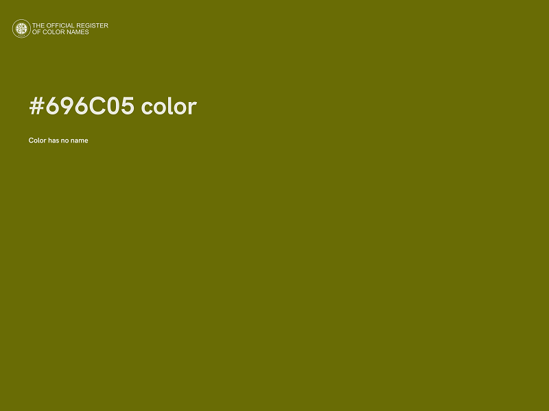 #696C05 color image